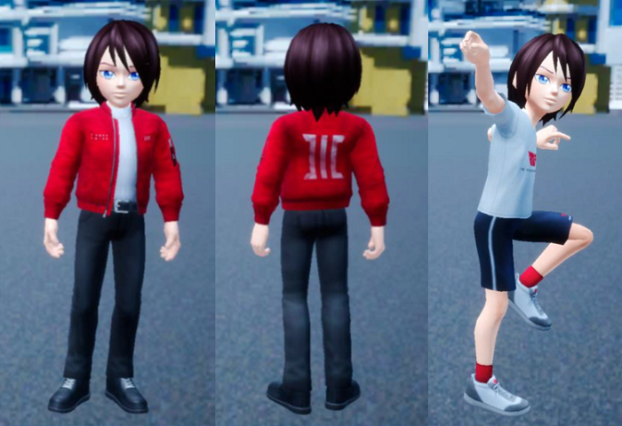 遊戲服裝與表情動作